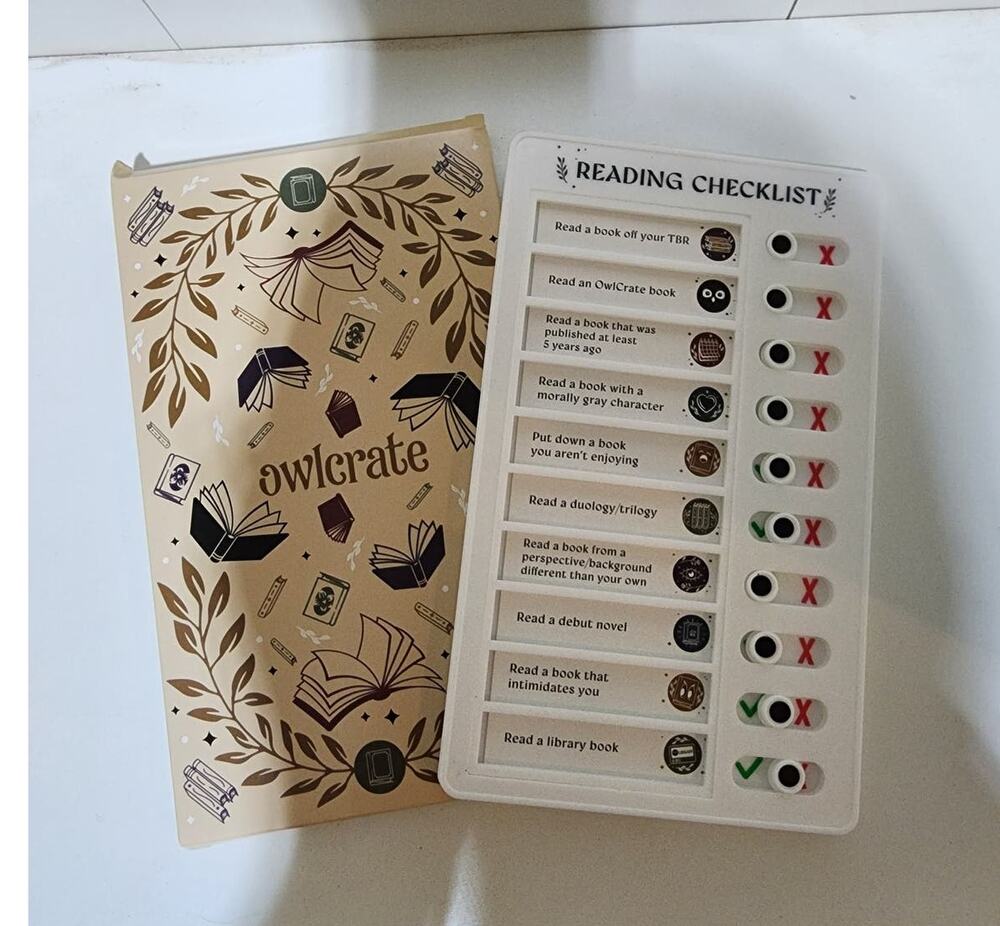 Owlcrate Reading Checklist
